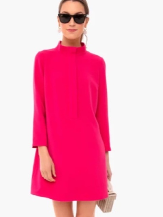 Tuckernuck Dresses & Skirts - Tuckernuck Fuchsia Stretch Crepe Avery Shift Dress Size Large